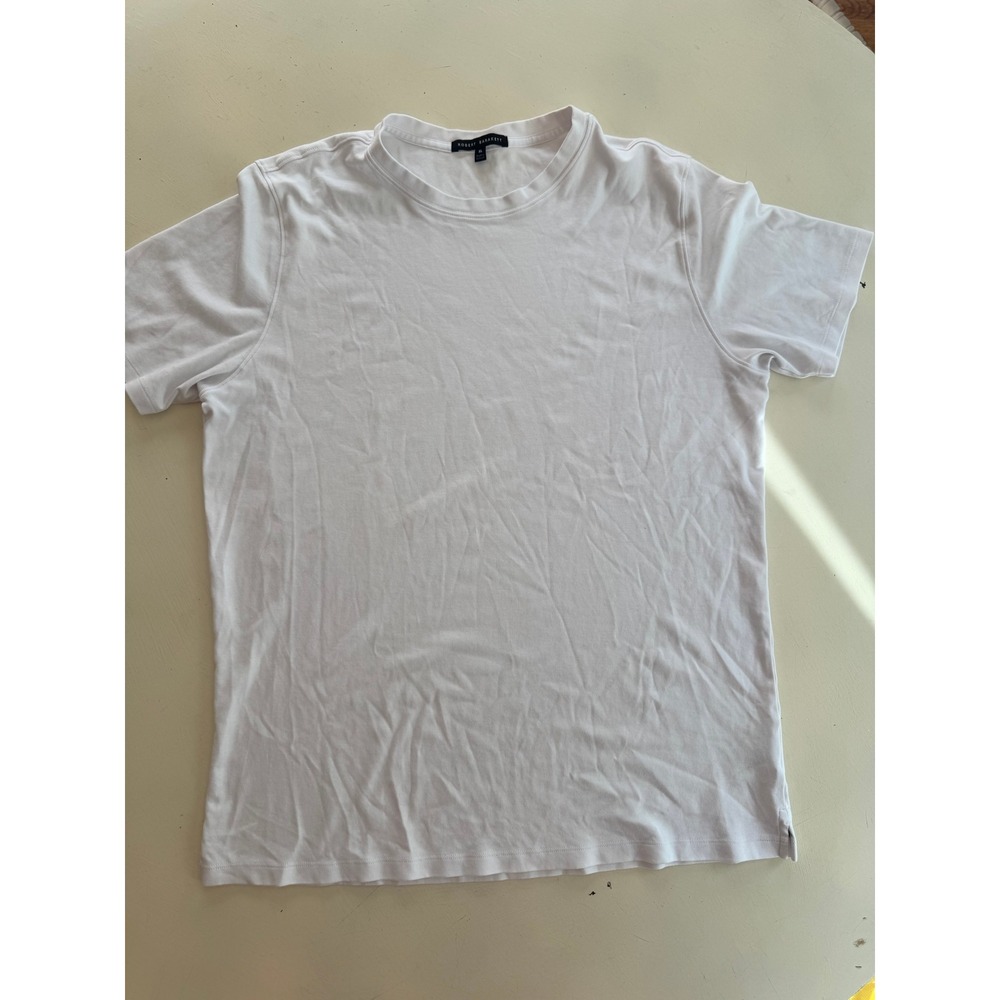 Robert Barakett The Barakett Tee Mens XL White Pima Cotton T-Shirt 23336